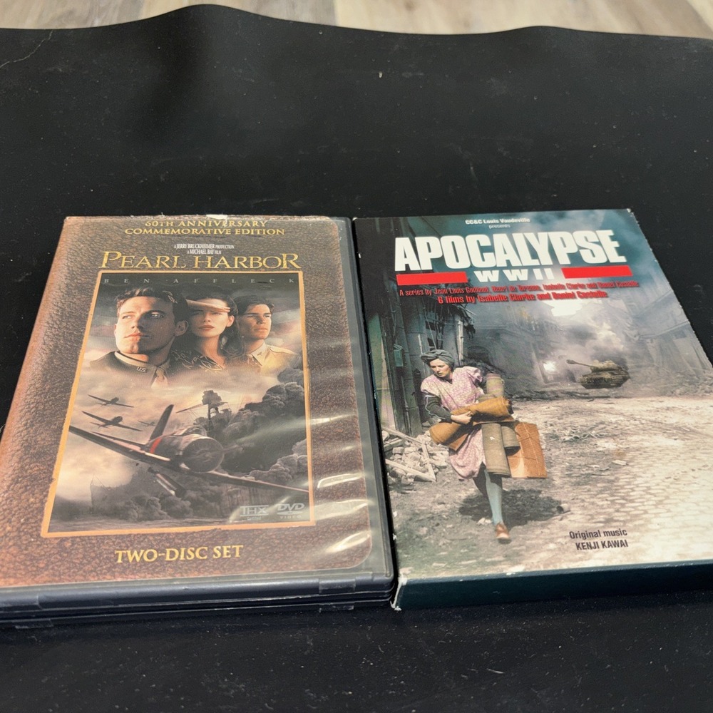 Pearl Harbor 50th Anniversary 2-Disc DVD & Apocalypse WWII 4-DVD Lot